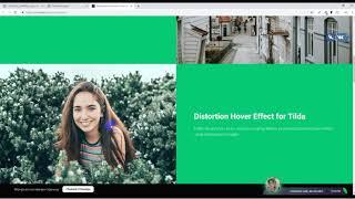 Как сделать Distortion Hover Effect для изображений в Tilda