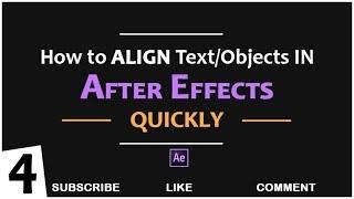 How to Align Text in After Effects Tutorial