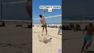 Putting the Ball DOWN #beachvolleyball #volleyball #volleyballworld #volleyballplayer