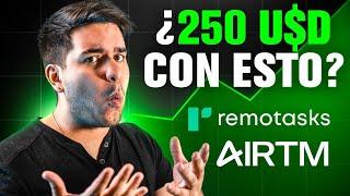 Gana DINERO RÁPIDO en ARGENTINA: $5 DIARIOS con REMOTASKS [AIRTM]