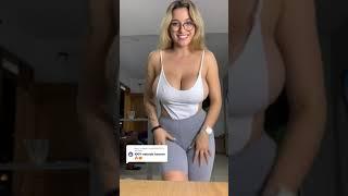 Bouncing Big Boobs No Bra Challenge ️ #tiktokgirls #tiktokchallenge