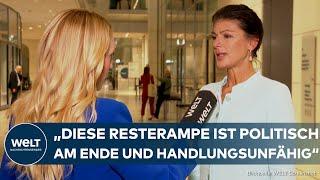 AMPEL-AUS: "Das ist Insolvenzverschleppung!" Wagenknecht fordert Neuwahlen jetzt, statt im Januar