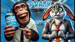 Who's the Biggest Prankster: Bunny, Cat or Chimpanzee?