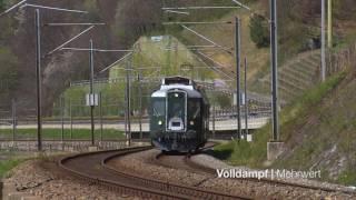 Abschiedsfahrt des SBB BFe 4/4 1643 auf dem "Train des Vignes"