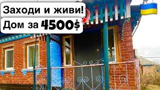  Заходи и живи! Дом в селе за 4500$ Продажа недвижимости за копейки! Всё есть Уютное тихое село!