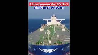 China becomes world's No.1 maritime fleet owner #likechina #maritime#largest#fyp