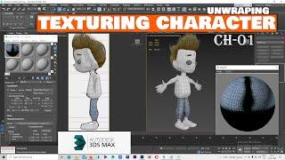 3DS Max Unwrapping Tutorial super fast & easy | Coloring your own Character #ankutoonz