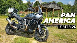 Harley Pan America First Ride - See the Action!