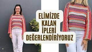 GÖRENLER ÇOOK SEVDİ  RENGARENK BAHARLIK BLUZ YAPIYORUZ  #knitting