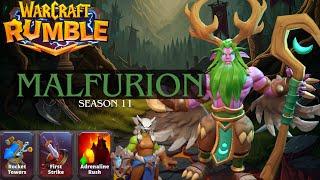 Warcraft Rumble PvP : Turtle Malfurion Strong no mind build | S11W1