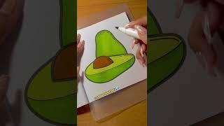 SATISFIED ASMR COLOURING BOOK | FISH | AVOCADO | ASMR COLOUR TUTORIAL@SAMREENARTWORLD