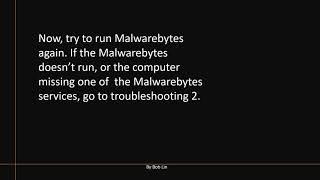 Malwarebytes Endpoint Protection doesn’t run