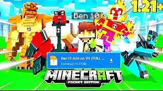 Best Ben 10 Mod For Minecraft Pe 1.21|| Ben 10 Mod For Mcpe 1.21.51+