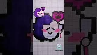 КАК НАРИСОВАТЬ ЗНАЧОК ЭМЗ по клеточкам || Бравл Старс | Brawl Stars #Shorts #pixelman