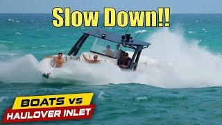 This Crew Begs Captain To Slow Down! | Boats vs Haulover Inlet