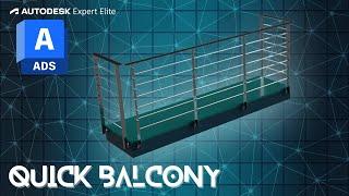 Advance Steel - Balcony with Railing