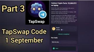 Curious Crypto Facts: 55,000 BTC on laptop | TapSwap Code Today | 1 September TapSwap Code Today