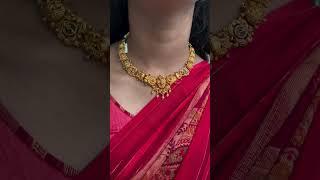 very beautiful and lightweight Grand looking necklace design start from only 15 grams
