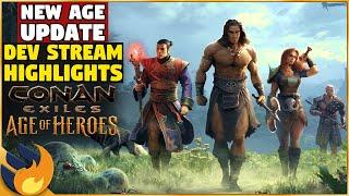 NEW Living Settlements, Astrology - Dev Stream Highlights - The AGE OF HEROES | Conan Exiles |