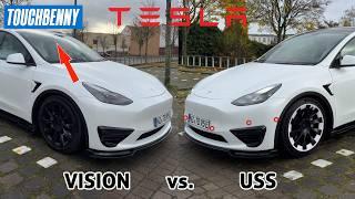 Test: Tesla Vision vs. USS (Sensoren) Was ist besser?