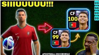 FREE CRISTIANO RONALDO BEST TRAINING  | Ronaldo Efootball 2024 | Efootball 2024 Mobile