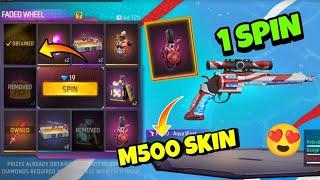 M500 New Skin  1Spin  Faded Wheel New Event Freefire Max