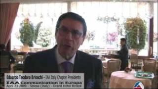 NEXT TELEVISION - IAA Communication in Europa - Interview EDOARDO TEODORO BRIOSCHI IAA Italy Chapter President