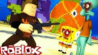 Roblox Adventures / Terror in Bikini Bottom Ep 4 / ZOMBIE SQUIDWARD & EVIL SPONGEBOB ATTACK!