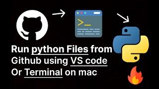 Easy Methods to run python files from Github using VS Code and terminal on mac | How to use terminal