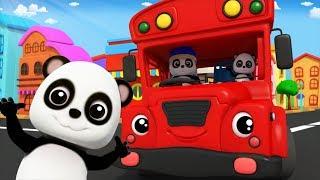 Baby Bao Panda | Wheels On The Bus Go Round And Round | Nursery Rhymes | Kids Songs