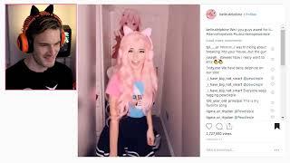 PewDiePie Thanking Belle Delphine