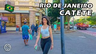 Walking in RIO DE JANEIRO STREETS: Rua do Catete e Museu da República  Brazil | 2024 【 4K UHD 】