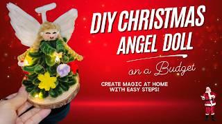 DIY CHRISTMAS ANGEL DOLL|PIPE CLEANER ANGEL TUTORIAL