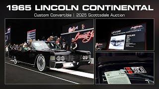 SOLD! 1965 Lincoln Continental Custom Convertible - BARRETT-JACKSON 2025 SCOTTSDALE AUCTION