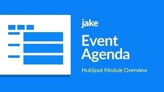 Event Agenda Module for HubSpot CMS