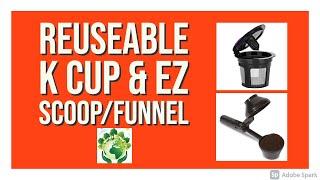 Reusable K Cup & Perfect Pod EZ-Scoop/Funnel