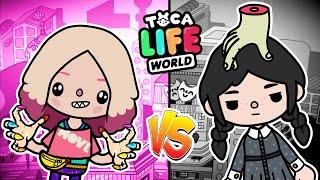 ALL BLACK and PINK ITEMS in Toca Boca about Wednesday Addams  Toca Life World Collection