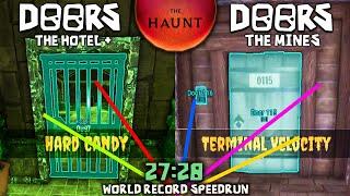 Doors : The Haunt (Hotel + Mines) WORLD RECORD SPEEDRUN *27:28* NO CHEATS