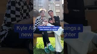 Kyle Alessandro  sings a new version of Lighter #eurovision2025 #kylealessandro