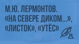 М.Ю. Лермонтов. «На севере диком…», «Листок», «Утес». Видеоурок по литературе 6 класс