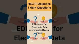 HSC IT Objective question 1 mark each #hsc2025 #shorts #youtubeshorts