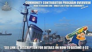 World of Warships Community Contributor Program - How to Become One - Win Free Stuff