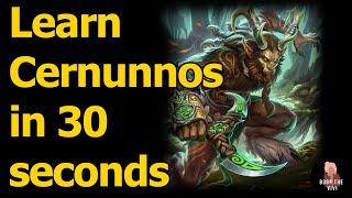 HOW TO PLAY CERNUNNOS IN 30 SECONDS - QUICK SMITE GOD GUIDE