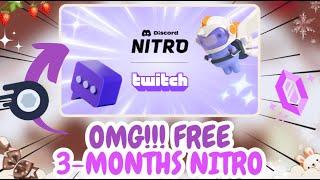 FREE NITRO FROM TWITCH | ONLY 12 DAYS HURRY | Twitch x Discord Nitro Promotion (WORKING 2024)