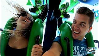 Taylor and Sarah Ride Aftershock at Silverwood