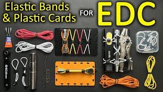 AWESOME! Mini EDC Kit Made From Elastic Bands & Plastic Cards: Amazingly Compact , Sturdy Design