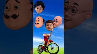 correct the right head for Shiva Cartoon |  #shorts . #shiva #motu Patlu |