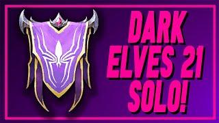 SOLO DARK ELVES 21 FACTION WAR  ||  RAID SHADOW LEGENDS RPG