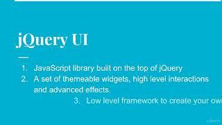 jQueryUI 0103 - What is jQuery UI