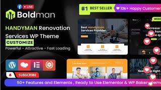 Boldman Handyman Renovation Services WordPress Theme Customize